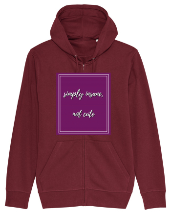 simply insane not cute3 Burgundy