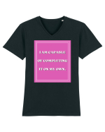 i am capable of completing it on my  own5 Tricou mânecă scurtă guler V Bărbat Presenter