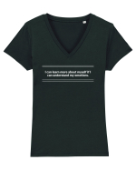 i can learn more about myself if i can understand my emotions Tricou mânecă scurtă guler V Damă Evoker
