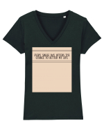 every single day offers the chance to better my life Tricou mânecă scurtă guler V Damă Evoker