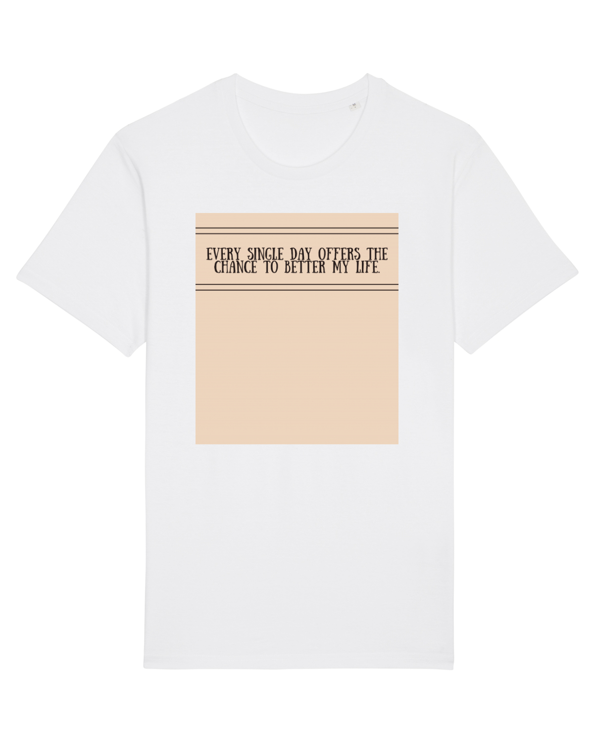 Tricou mânecă scurtă Unisex Rocker White