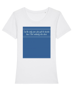 i am the only one who gets to decide how i feel: nobody else does Tricou mânecă scurtă guler larg fitted Damă Expresser