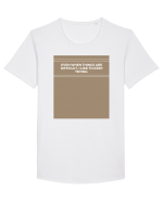 even when things are difficult i like to keep trying Tricou mânecă scurtă guler larg Bărbat Skater