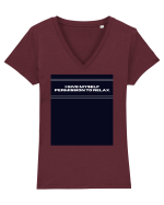 i give myself permission to relax2 Tricou mânecă scurtă guler V Damă Evoker