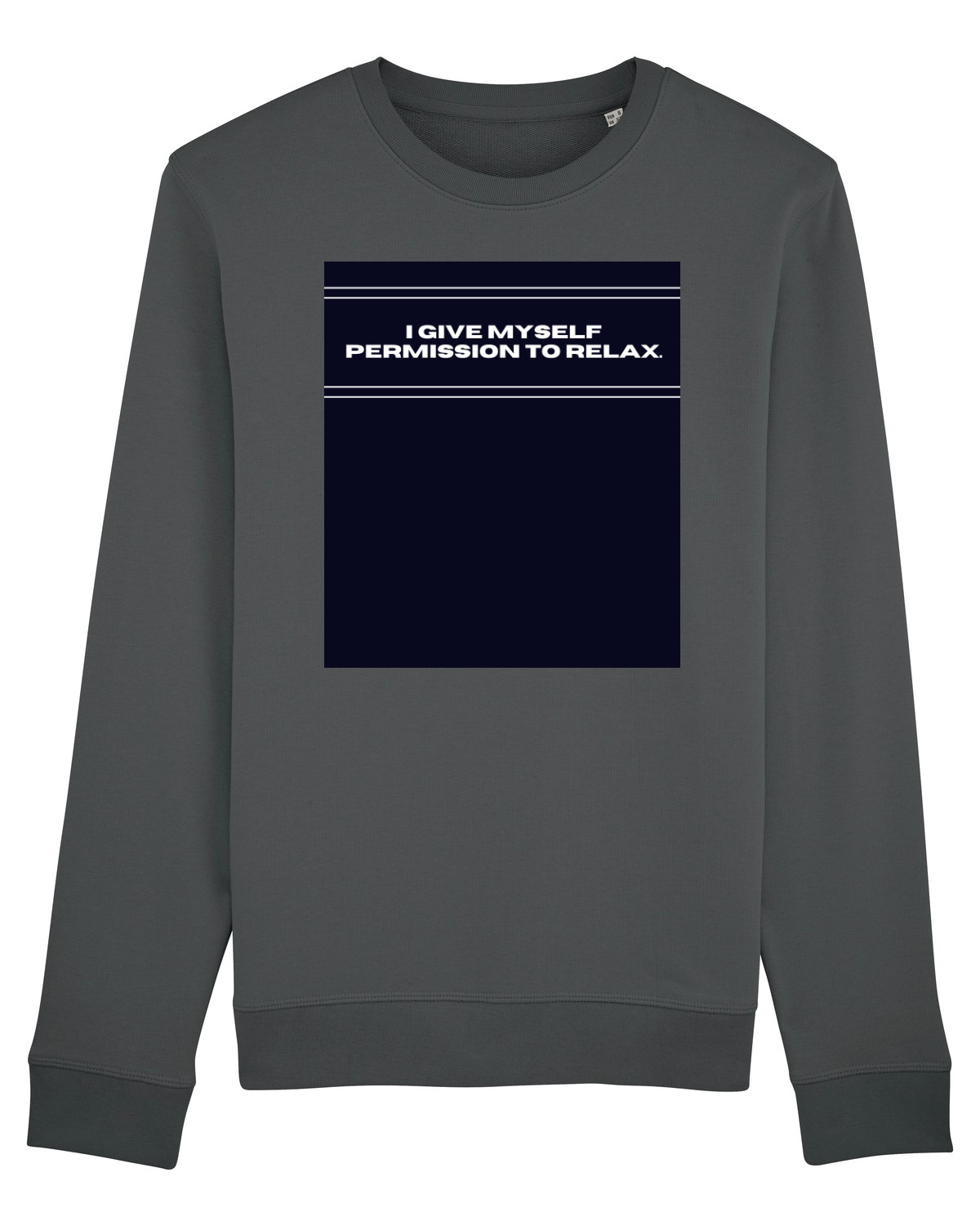 Bluză mânecă lungă Unisex Rise Anthracite