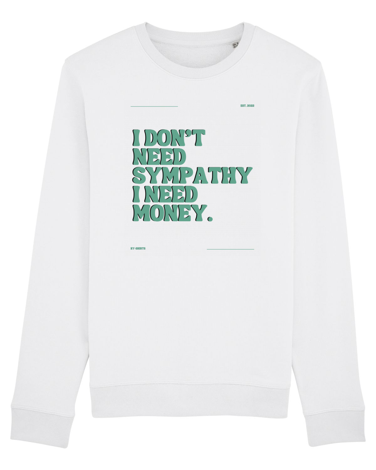 Bluză mânecă lungă Unisex Rise White