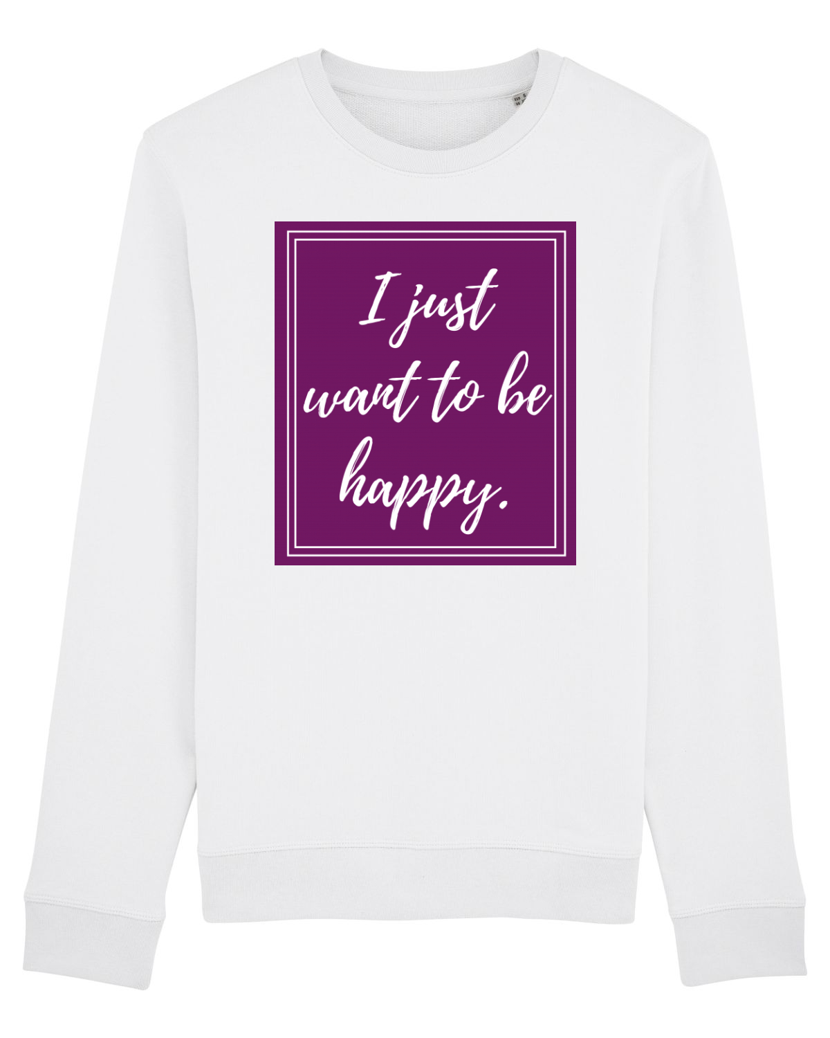 Bluză mânecă lungă Unisex Rise White