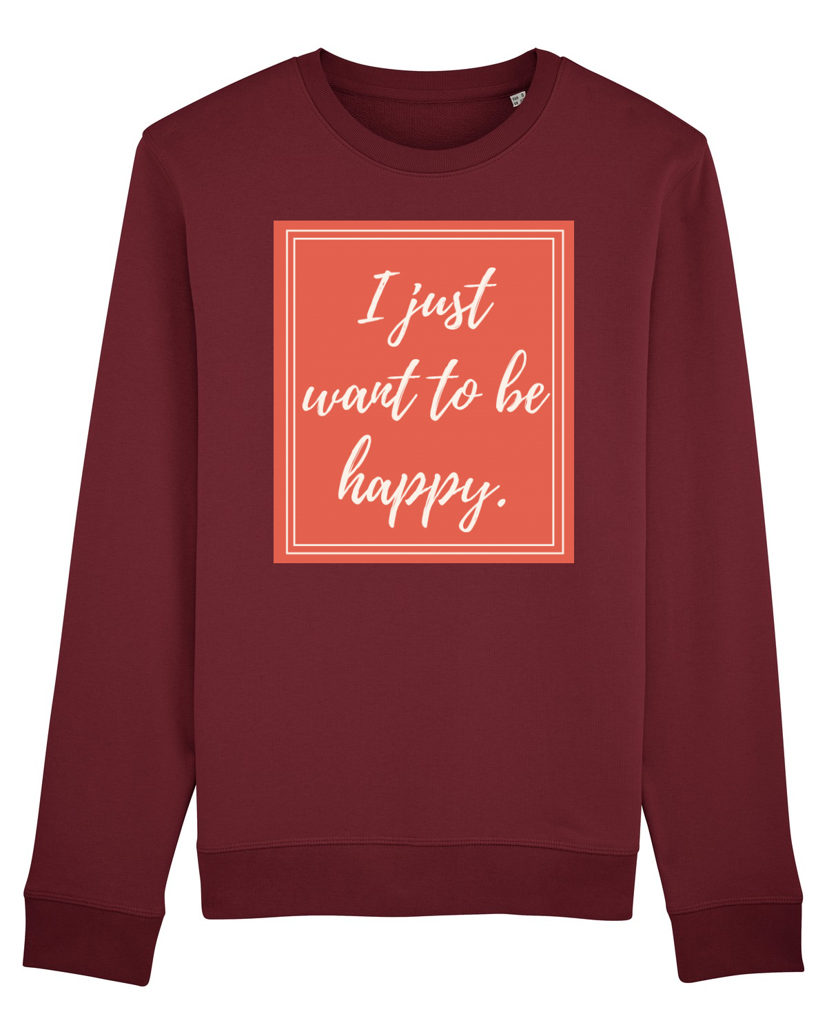 Bluză mânecă lungă Unisex Rise Burgundy