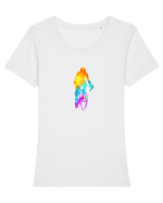 Cycling Tricou mânecă scurtă guler larg fitted Damă Expresser