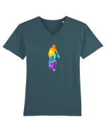 Cycling Tricou mânecă scurtă guler V Bărbat Presenter