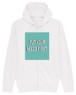put your needs first2 Hanorac cu fermoar Unisex Connector