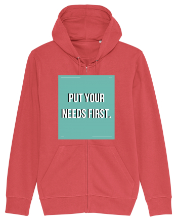 put your needs first2 Carmine Red
