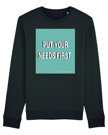 put your needs first2 Black
