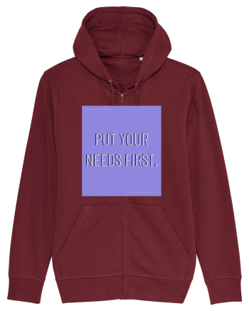put your needs first3 Burgundy