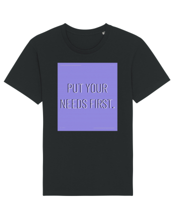 put your needs first3 Black