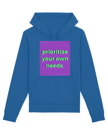 prioritize your own needs Royal Blue