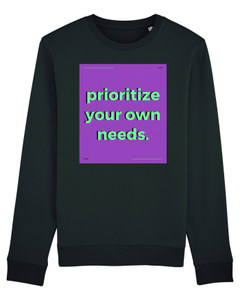 prioritize your own needs Black