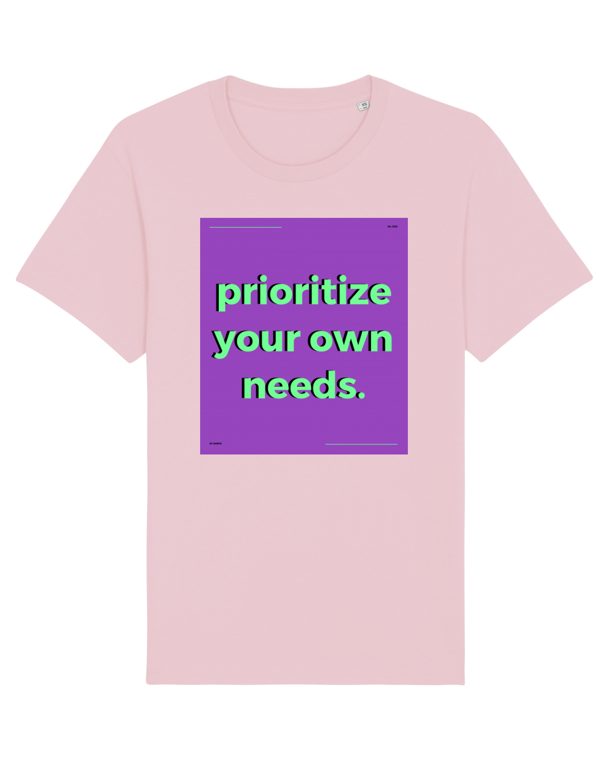 Tricou mânecă scurtă Unisex Rocker Cotton Pink