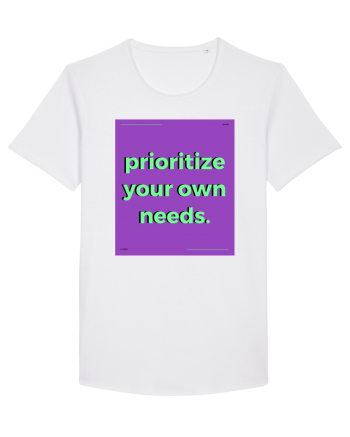 prioritize your own needs White