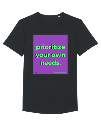 prioritize your own needs Black