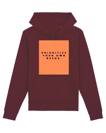 prioritize your own needs2 Burgundy