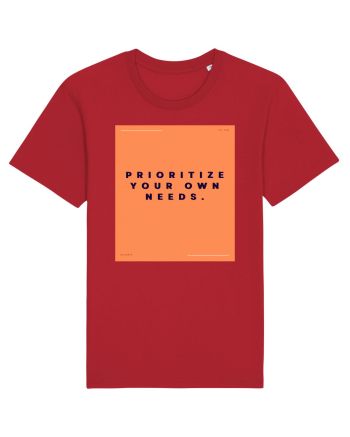 prioritize your own needs2 Red