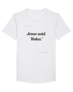 jesus said relax2 Tricou mânecă scurtă guler larg Bărbat Skater