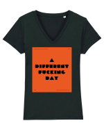a different fucking day4 Tricou mânecă scurtă guler V Damă Evoker