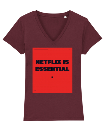 netflix is essential2 Burgundy