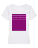 money is no object for me2 Tricou mânecă scurtă guler larg fitted Damă Expresser