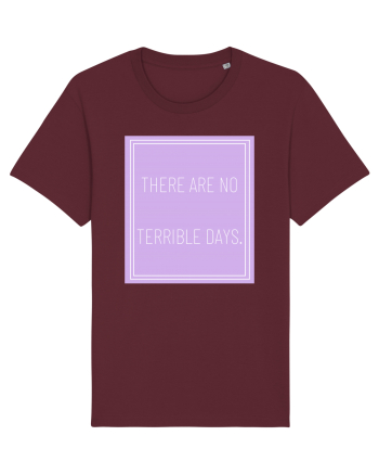 there are no terrible days5 Burgundy