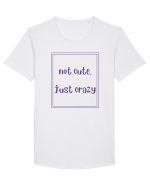 not cute just crazy4 Tricou mânecă scurtă guler larg Bărbat Skater