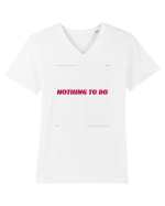 nothing to do3 Tricou mânecă scurtă guler V Bărbat Presenter