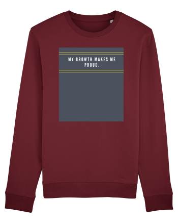my growth makes me proud2 Burgundy