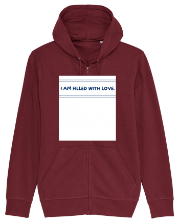 i am filled with love Burgundy