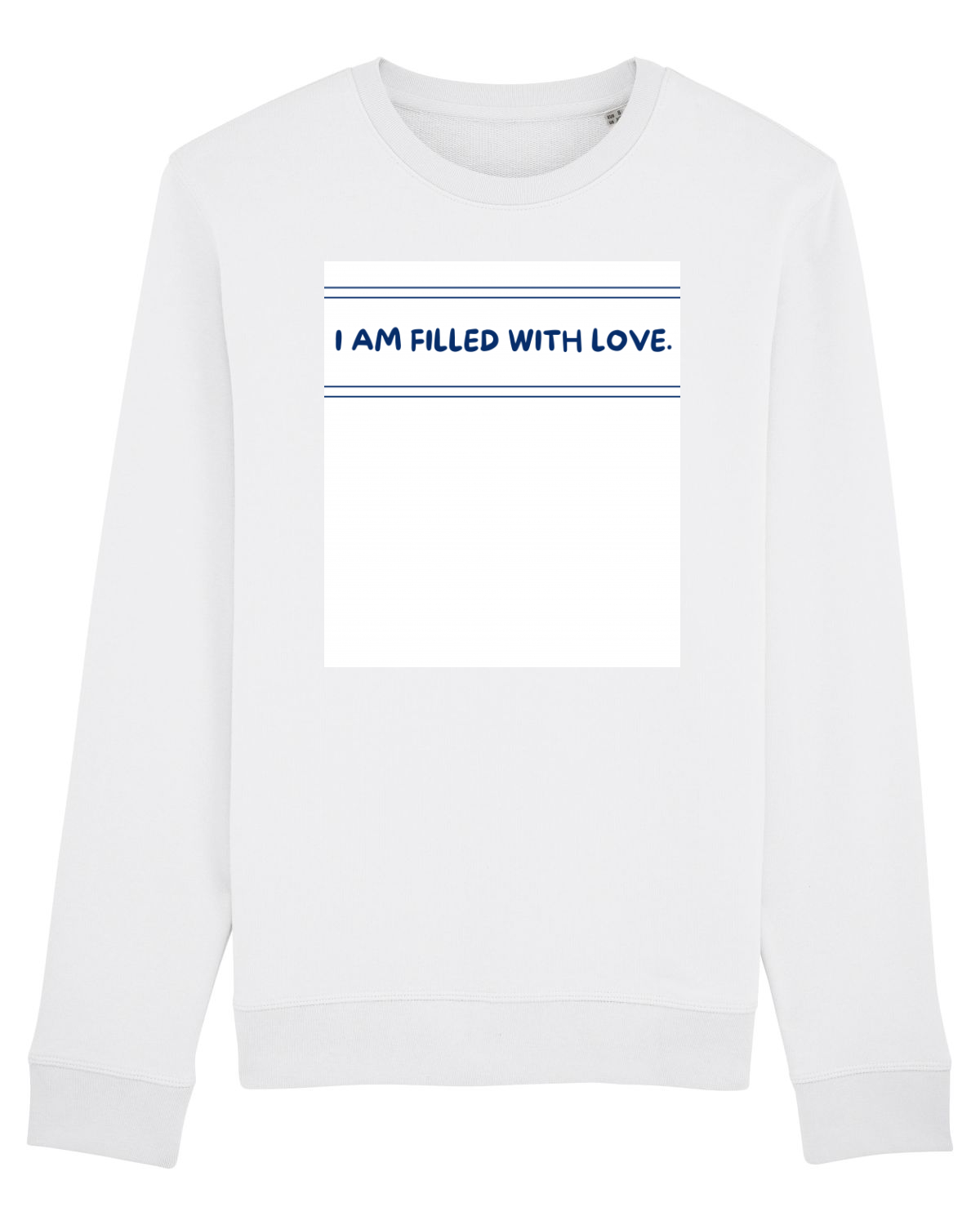 Bluză mânecă lungă Unisex Rise White