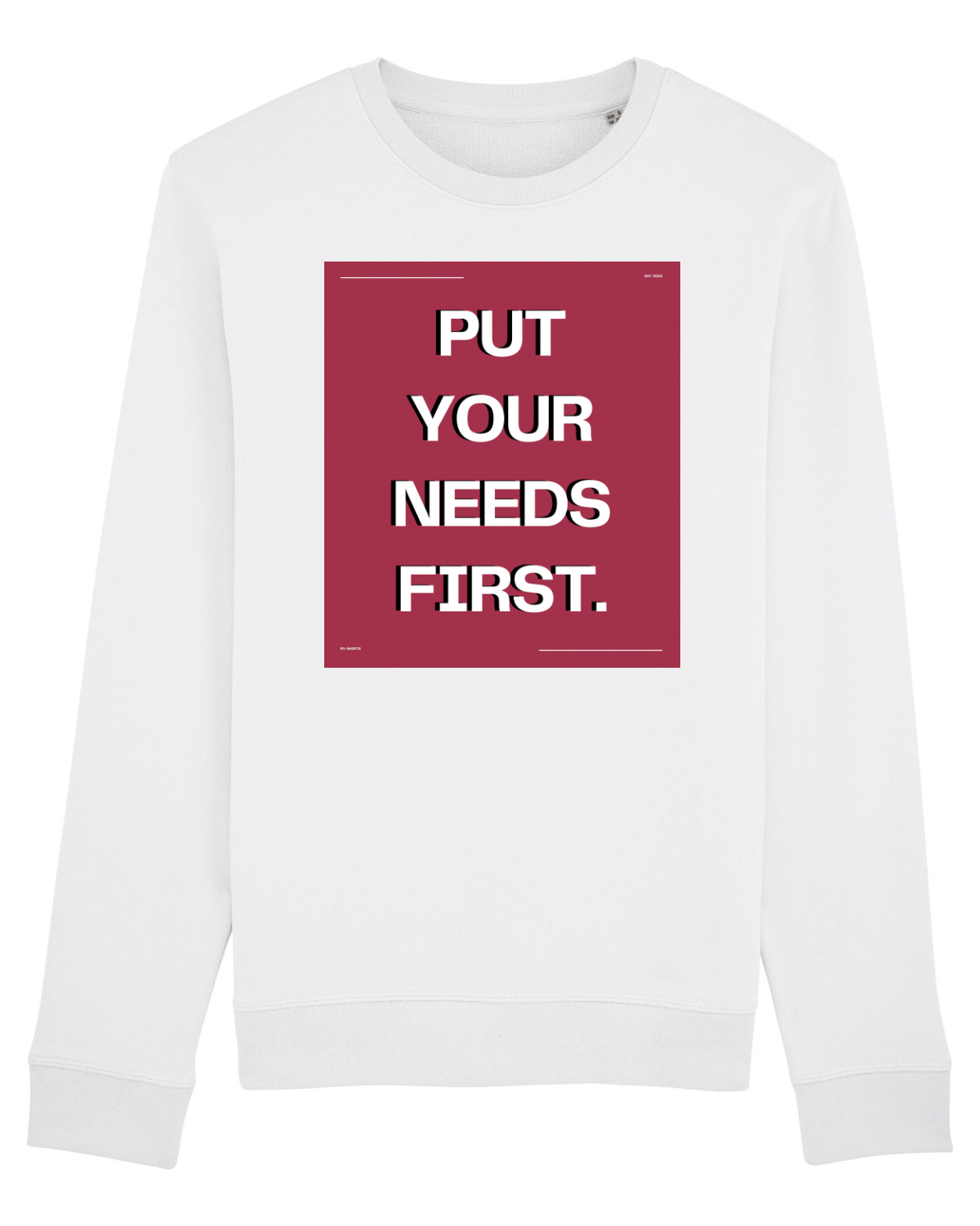 Bluză mânecă lungă Unisex Rise White
