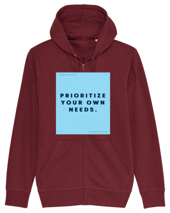 prioritize your own needs3 Burgundy