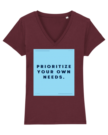 prioritize your own needs3 Burgundy