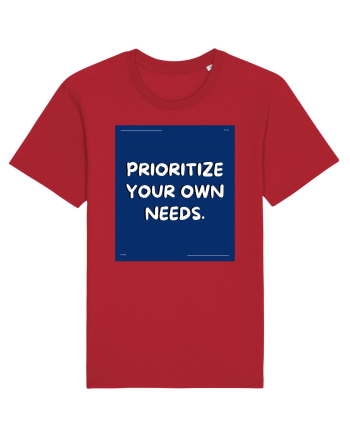 prioritize your own needs4 Red