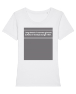every obstacle i overcome gives me a chance to develop and get better Tricou mânecă scurtă guler larg fitted Damă Expresser