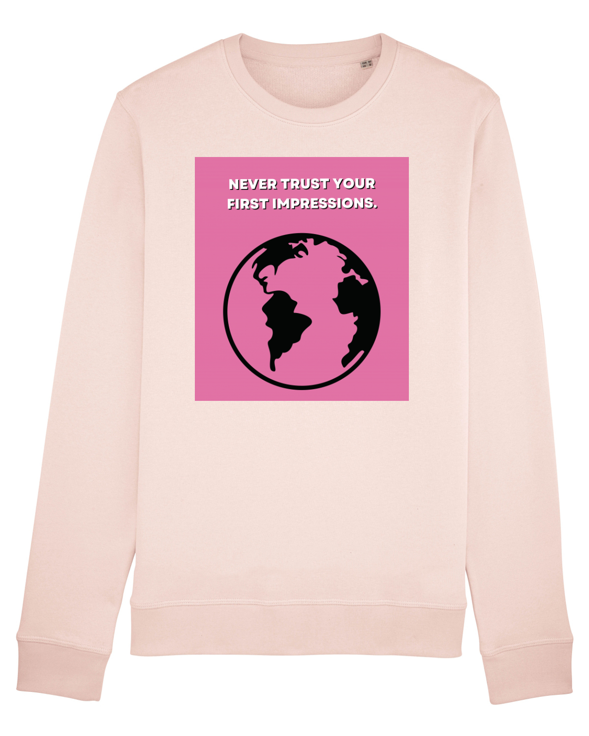 Bluză mânecă lungă Unisex Rise Candy Pink