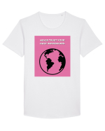 never trust your first impressions2 Tricou mânecă scurtă guler larg Bărbat Skater