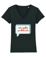 not everything you think is true Tricou mânecă scurtă guler V Damă Evoker