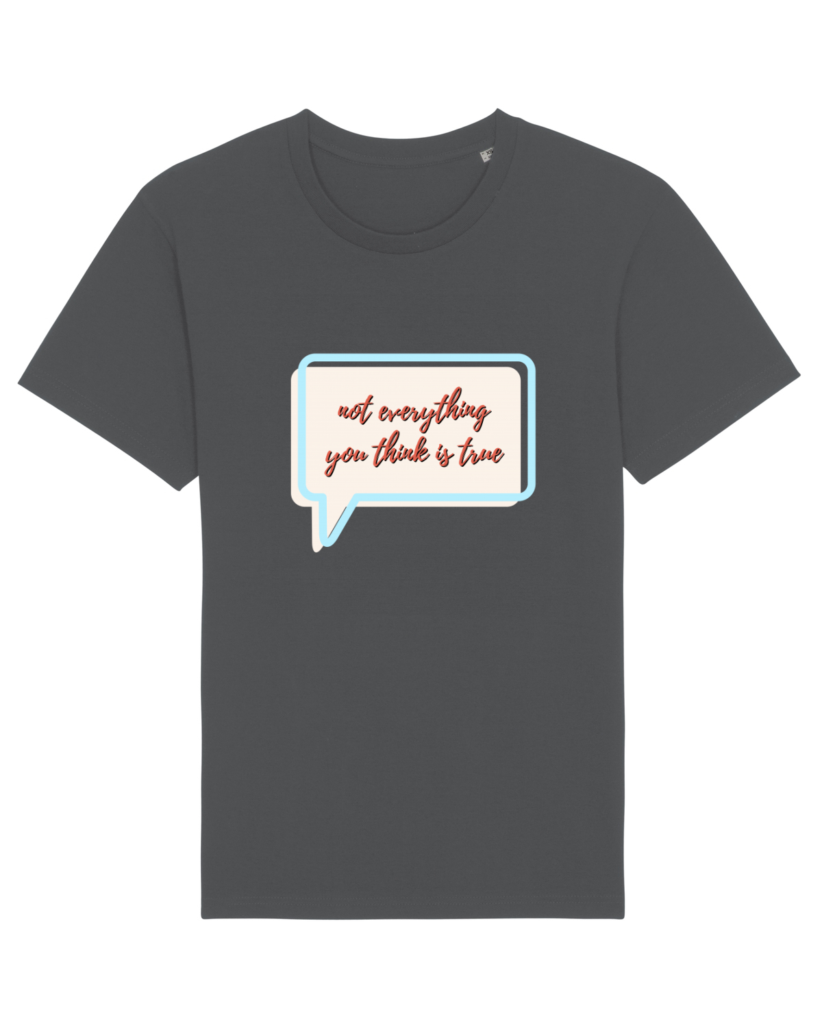 Tricou mânecă scurtă Unisex Rocker Anthracite