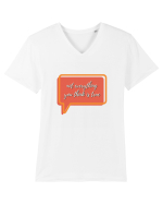 not everything you think is true2 Tricou mânecă scurtă guler V Bărbat Presenter