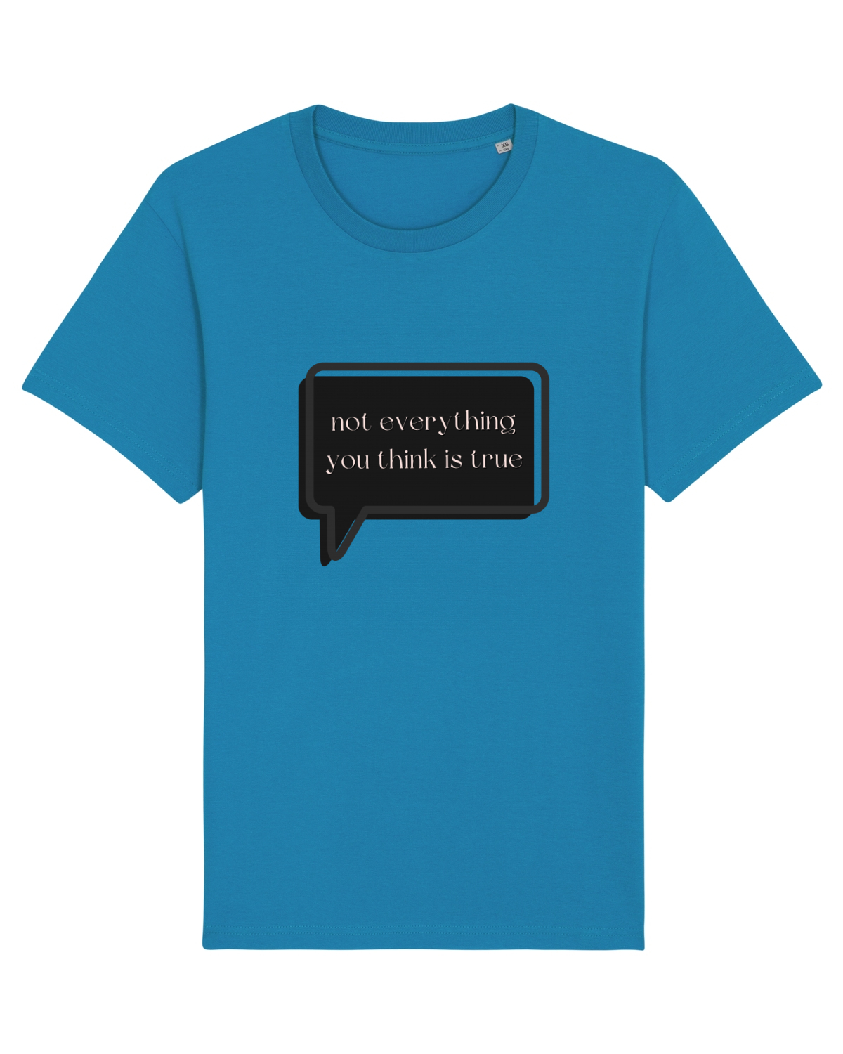 Tricou mânecă scurtă Unisex Rocker Azur