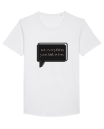 not everything you think is true3 Tricou mânecă scurtă guler larg Bărbat Skater