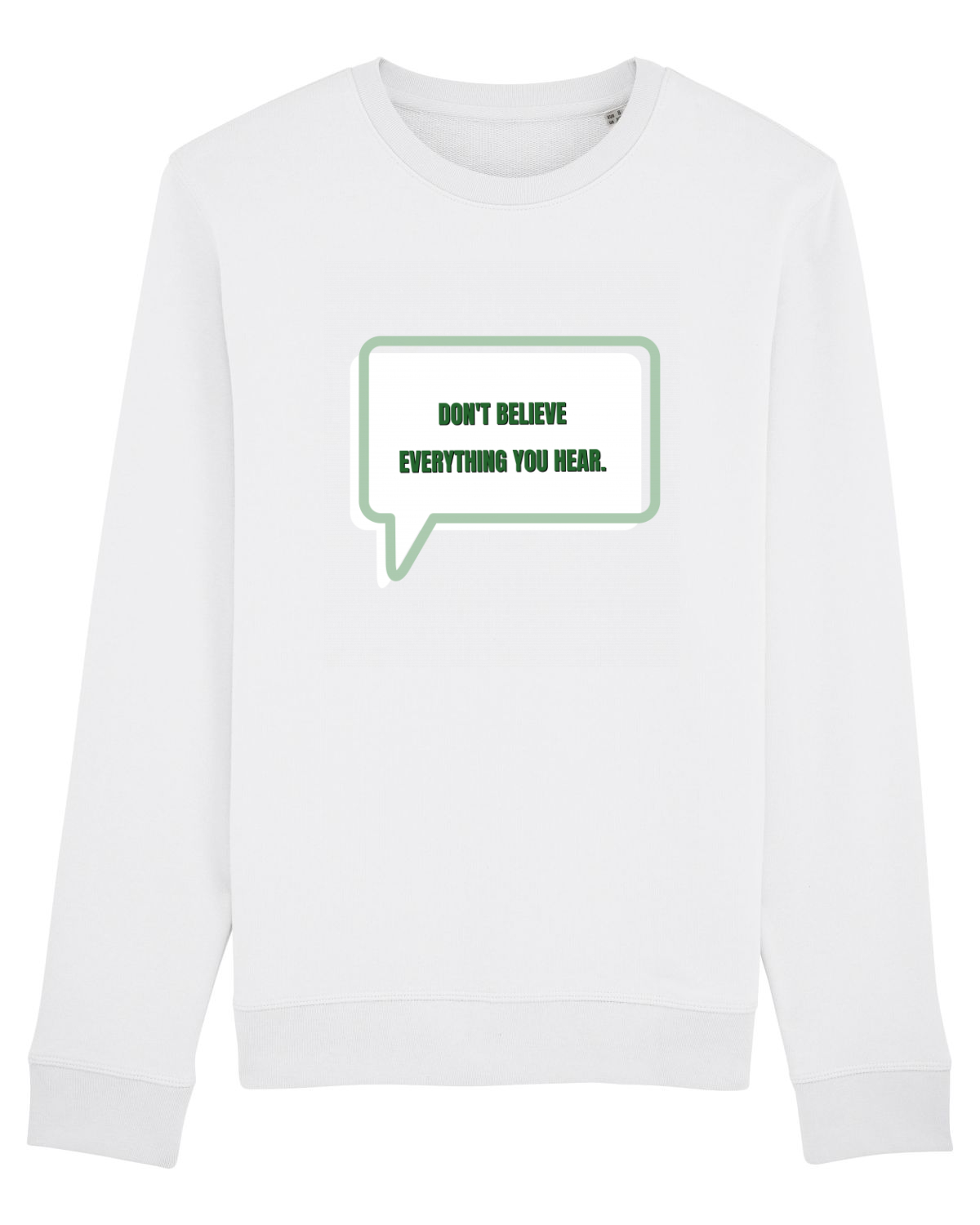 Bluză mânecă lungă Unisex Rise White