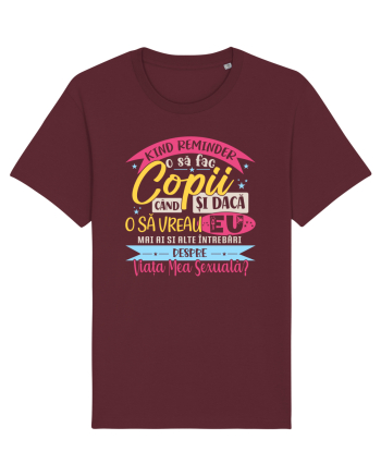 Kind reminder pentru gura lumii Burgundy